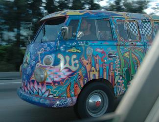 Hippies bus